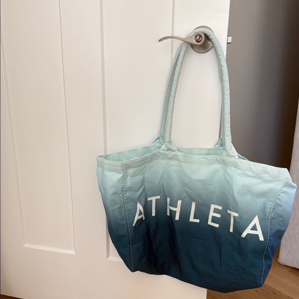 Athleta Teal and Navy Ombre Tote